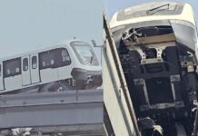 ମୁମ୍ବାଇରେ ମୋନୋରେଲ ଟ୍ରେନ୍ ଲାଇନଚ୍ୟୁତ