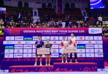 ଅନ୍ତର୍ଜାତୀୟ ବ୍ୟାଡ଼ମିଣ୍ଟନ ଟୁର୍ଣ୍ଣାମେଣ୍ଟ ଓଡିଶା ମାଷ୍ଟର୍ସ ୨୦୨୫ ଉଦ୍ଯାପିତ