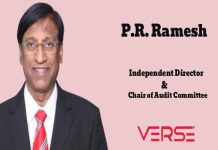 ପିଆର ରମେଶଙ୍କୁ ଅଡିଟ୍ କମିଟିର ଅଧ୍ୟକ୍ଷ ଭାବେ ନିଯୁକ୍ତି କଲା ଭର୍ସେ ଇନୋଭେସନ୍