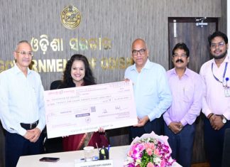 ଆର୍ଥିକ ବର୍ଷ ୨୦୨୪–୨୫ ପାଇଁ ରାଜ୍ୟ ସରକାରଙ୍କୁ ଓଡ଼ିଶା ରାଜ୍ୟ ଆରକ୍ଷୀ ଗୃହ ନିର୍ମାଣ ଏବଂ କଲ୍ୟାଣ ନିଗମ ପକ୍ଷରୁ ୨୧.୨୮ କୋଟି ଟଙ୍କାର ଲାଭାଂଶ ପ୍ରଦାନ