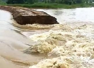 ପୁଣି ଧସିଲା କାଣୀ ନଦୀ ବନ୍ଧ
