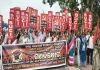 କେନ୍ଦ୍ରର କର୍ପୋରେଟ ସପକ୍ଷବାଦୀ ଖଣି ନୀତି, ଏମ୍ଏମ୍ଡିଆର ଆଇନ ବିରୋଧରେ ରାଜ୍ୟ ସଚିବାଳୟ ସମ୍ମୁଖରେ ୪ବାମ ଦଳ ପକ୍ଷରୁ ପ୍ରତିବାଦ ବିକ୍ଷୋଭ