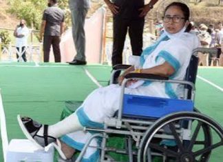 ମମତାଙ୍କ ଗୋଡ଼ ଭାଙ୍ଗିବା ଘଟଣାକୁ ନେଇ ବିବାଦ